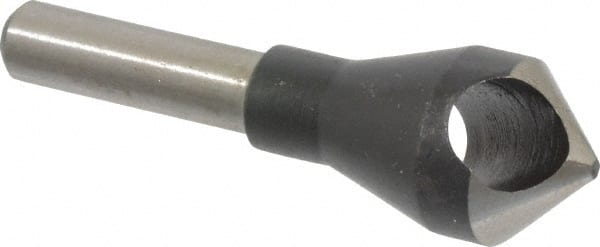 Interstate - 1/4" Shank Diam, 0 Flute 90° High Speed Steel Countersink - Caliber Tooling