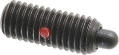 Gibraltar - 1/2-13, 1-1/4" Thread Length, 1/4" Plunger Projection, Steel Threaded Spring Plunger - 1/4" Max Plunger Diam, 1-1/4" Plunger Length, 6.6 Lb Init End Force, 17.4 Lb Final End Force, 1/4" Hex - Caliber Tooling