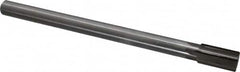 Interstate - 3/4" Diam, 0.623 to 0.625" Max Diam Straight Shank, 1-3/8" Flute Length, Machine Expansion Reamer - Straight Flute, 9-1/2" OAL, Right Hand Cut, 6 Flutes, High Speed Steel, Bright Finish - Caliber Tooling