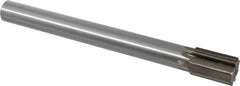 Interstate - 1-3/16" Diam, 0.998 to 1" Max Diam Straight Shank, 1-3/4" Flute Length, Machine Expansion Reamer - Straight Flute, 11" OAL, Right Hand Cut, 8 Flutes, High Speed Steel, Bright Finish - Caliber Tooling