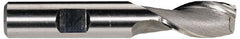 Hertel - 1-1/4", 3" LOC, 1-1/4" Shank Diam, 5-1/2" OAL, 2 Flute, High Speed Steel Square End Mill - Single End, Uncoated, Spiral Flute, 30° Helix, Centercutting, Right Hand Cut, Right Hand Flute - Caliber Tooling