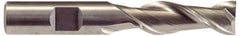 Hertel - 1-1/2", 2" LOC, 1-1/4" Shank Diam, 4-1/2" OAL, 2 Flute, High Speed Steel Square End Mill - Single End, Uncoated, Spiral Flute, 42° Helix, Centercutting, Right Hand Cut, Right Hand Flute - Caliber Tooling