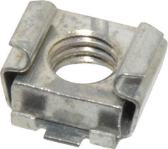 Made in USA - 3/8-16 Screw, 0.028 to 0.056" Thick, Spring Steel Cage Nut - Zinc-Plated Finish - Caliber Tooling