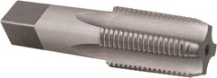 Cle-Line - 1/2-14 NPT Thread, 4 Flute Standard Pipe Tap - 3-1/8" OAL, 1-3/8" Thread Length, 11/16" Shank Diam, Bright Finish, High Speed Steel - Exact Industrial Supply