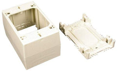 Wiremold - 4-3/4 Inch Long x 3 Inch Wide x 2-3/4 Inch High, Rectangular Raceway Box - Ivory, For Use with Wiremold 2300 Series Raceways - Caliber Tooling