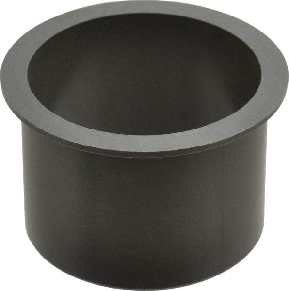 Igus - 2-1/2" Inside x 2-11/16" Outside Diam, Thermoplastic Sleeve Bearing - 3-1/8" Outside Diam, 0.093" Flange Thickness, 2" OAL - Caliber Tooling