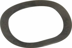 Gardner Spring - 0.459" ID x 0.608" OD, Grade 1074-1095 Steel Wave Disc Spring - 0.008" Thick, 0.037" Overall Height, 0.025" Deflection, 4 Lb at Deflection - Caliber Tooling