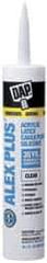 DAP - 10.1 oz Cartridge Clear Acrylic & Latex Caulk - -20 to 180°F Operating Temp, 30 min Tack Free Dry Time - Caliber Tooling