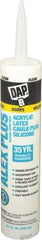 DAP - 10.1 oz Tube Clear Acrylic & Latex Caulk - -30 to 180°F Operating Temp, 30 min Tack Free Dry Time, 24 hr Full Cure Time - Caliber Tooling