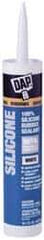 DAP - 10.1 oz Tube White RTV Silicone Joint Sealant - -40 to 400°F Operating Temp, 10 to 20 min Tack Free Dry Time, 24 hr Full Cure Time - Caliber Tooling