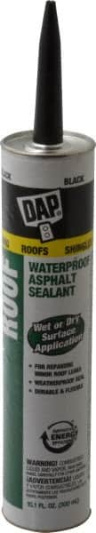 DAP - 10.1 oz Cartridge Black Asphalt Joint Sealant - -40 to 180°F Operating Temp - Caliber Tooling