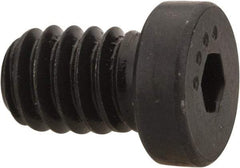 Made in USA - 1/4-20 UNC Hex Socket Drive, Low Socket Cap Screw - Grade 4037 Alloy Steel, Black Oxide Finish, Fully Threaded, 3/8" Length Under Head - Caliber Tooling