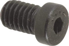 Made in USA - 5/16-18 UNC Hex Socket Drive, Low Socket Cap Screw - Grade 4037 Alloy Steel, Black Oxide Finish, Fully Threaded, 1/2" Length Under Head - Caliber Tooling