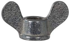 Value Collection - 5/8-11 UNC, Zinc Plated, Steel Standard Wing Nut - Grade 1015-1025, 2-7/16" Wing Span, 1-1/4" Wing Span, 1-1/16" Base Diam - Caliber Tooling