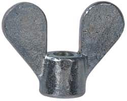 Value Collection - 5/16-18 UNC, Zinc Plated, Steel Standard Wing Nut - Grade 1015-1025, 1.88" Wing Span, 1-3/8" Wing Span, 11/16" Base Diam - Caliber Tooling