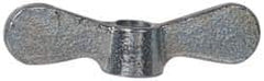 Value Collection - 3/8-16 UNC, Uncoated, Steel Standard Wing Nut - Grade 1015-1025, 2-1/2" Wing Span, 0.69" Wing Span, 9/16" Base Diam - Caliber Tooling