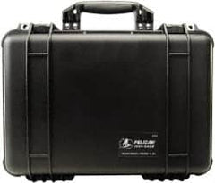 Pelican Products, Inc. - 14-1/16" Wide x 6-15/16" High, Clamshell Hard Case - Black, Polypropylene - Caliber Tooling