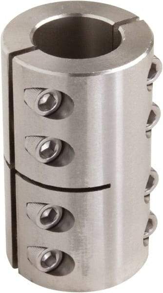 Climax Metal Products - 7/8" Inside x 1-5/8" Outside Diam, Two Piece Rigid Coupling without Keyway - 2-1/2" Long - Caliber Tooling