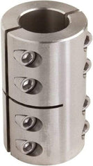 Climax Metal Products - 1-1/2" Inside x 2-5/8" Outside Diam, Two Piece Rigid Coupling without Keyway - 3-7/8" Long - Caliber Tooling