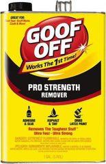 Goof Off - 1 Gal Can Adhesive Remover - Removes Caulk Residue, Chewing Gum, Crayon, Glue, Marker, Paint, Pen, Scuff Marks, Tar, Stickers & Tree Sap - Caliber Tooling