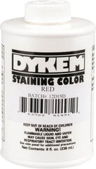 Dykem - 8 Ounce Red Staining Color - Brush in Cap Container - Caliber Tooling