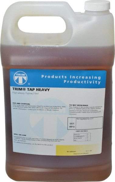 Master Fluid Solutions - Trim Tap Heavy, 1 Gal Bottle Tapping Fluid - Straight Oil, For Reaming, Threading - Caliber Tooling