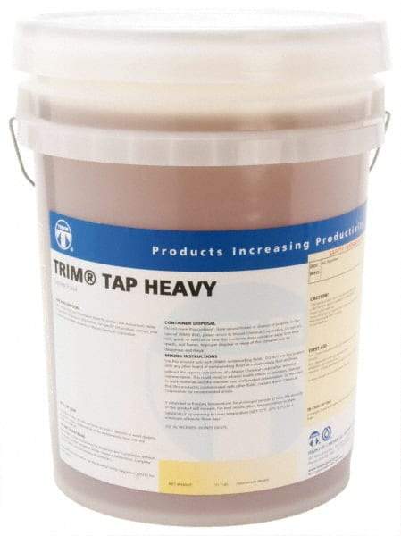 Master Fluid Solutions - Trim Tap Heavy, 5 Gal Pail Tapping Fluid - Straight Oil, For Reaming, Threading - Caliber Tooling