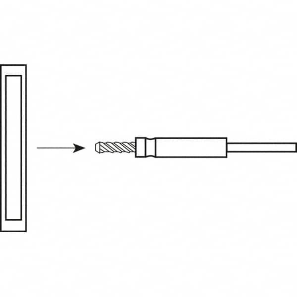 Standard Abrasives - 1/4-20 Star Pad Mandrel - Caliber Tooling