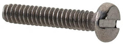 Value Collection - M1.6x0.35 Metric Coarse, 8mm Length Under Head Slotted Drive Machine Screw - Fillister Head, Grade 18-8 & A2 Stainless Steel, Uncoated, Without Washer - Caliber Tooling