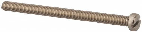 Value Collection - M5x0.80 Metric Coarse, 70mm Length Under Head Slotted Drive Machine Screw - Fillister Head, Grade 18-8 & A2 Stainless Steel, Uncoated, Without Washer - Caliber Tooling