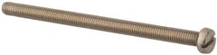 Value Collection - M5x0.80 Metric Coarse, 80mm Length Under Head Slotted Drive Machine Screw - Fillister Head, Grade 18-8 & A2 Stainless Steel, Uncoated, Without Washer - Caliber Tooling