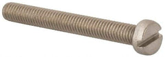 Value Collection - M6x1.00 Metric Coarse, 50mm Length Under Head Slotted Drive Machine Screw - Fillister Head, Grade 18-8 & A2 Stainless Steel, Uncoated, Without Washer - Caliber Tooling