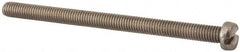 Value Collection - M6x1.00 Metric Coarse, 90mm Length Under Head Slotted Drive Machine Screw - Fillister Head, Grade 18-8 & A2 Stainless Steel, Uncoated, Without Washer - Caliber Tooling