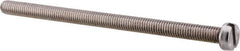 Value Collection - M6x1.00 Metric Coarse, 100mm Length Under Head Slotted Drive Machine Screw - Fillister Head, Grade 18-8 & A2 Stainless Steel, Uncoated, Without Washer - Caliber Tooling