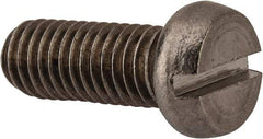 Value Collection - M8x1.25 Metric Coarse, 20mm Length Under Head Slotted Drive Machine Screw - Fillister Head, Grade 18-8 & A2 Stainless Steel, Uncoated, Without Washer - Caliber Tooling