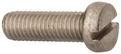 Value Collection - M8x1.25 Metric Coarse, 25mm Length Under Head Slotted Drive Machine Screw - Fillister Head, Grade 18-8 & A2 Stainless Steel, Uncoated, Without Washer - Caliber Tooling