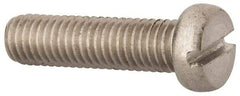 Value Collection - M8x1.25 Metric Coarse, 30mm Length Under Head Slotted Drive Machine Screw - Fillister Head, Grade 18-8 & A2 Stainless Steel, Uncoated, Without Washer - Caliber Tooling