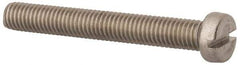 Value Collection - M8x1.25 Metric Coarse, 60mm Length Under Head Slotted Drive Machine Screw - Fillister Head, Grade 18-8 & A2 Stainless Steel, Uncoated, Without Washer - Caliber Tooling