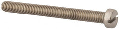 Value Collection - M8x1.25 Metric Coarse, 80mm Length Under Head Slotted Drive Machine Screw - Fillister Head, Grade 18-8 & A2 Stainless Steel, Uncoated, Without Washer - Caliber Tooling