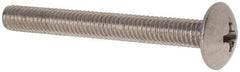 Value Collection - M4x0.70 Metric Coarse, 35mm Length Under Head Slotted Drive Machine Screw - Truss Head, Grade 18-8 & A2 Stainless Steel, Uncoated, Without Washer - Caliber Tooling