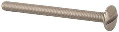 Value Collection - M4x0.70 Metric Coarse, 50mm Length Under Head Slotted Drive Machine Screw - Truss Head, Grade 18-8 & A2 Stainless Steel, Uncoated, Without Washer - Caliber Tooling