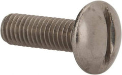 Value Collection - M5x0.80 Metric Coarse, 16mm Length Under Head Slotted Drive Machine Screw - Truss Head, Grade 18-8 & A2 Stainless Steel, Uncoated, Without Washer - Caliber Tooling