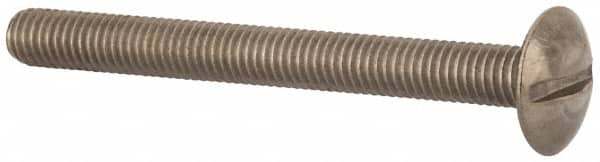 Value Collection - M5x0.80 Metric Coarse, 50mm Length Under Head Slotted Drive Machine Screw - Truss Head, Grade 18-8 & A2 Stainless Steel, Uncoated, Without Washer - Caliber Tooling