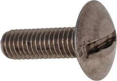 Value Collection - M6x1.00 Metric Coarse, 20mm Length Under Head Slotted Drive Machine Screw - Truss Head, Grade 18-8 & A2 Stainless Steel, Uncoated, Without Washer - Caliber Tooling