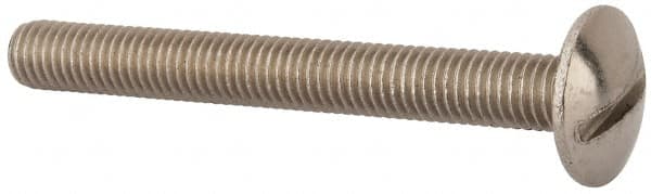 Value Collection - M8x1.25 Metric Coarse, 70mm Length Under Head Slotted Drive Machine Screw - Truss Head, Grade 18-8 & A2 Stainless Steel, Uncoated, Without Washer - Caliber Tooling