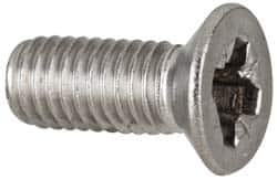 Value Collection - M8x1.25 Metric Coarse, 20mm OAL Pozidriv Drive Machine Screw - Flat Head, Grade 18-8 & A2 Stainless Steel, Uncoated, Without Washer - Caliber Tooling