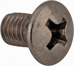 Value Collection - M5x0.80 Metric Coarse, 8mm OAL Phillips Drive Machine Screw - Oval Head, Grade 18-8 & A2 Stainless Steel, Uncoated, Without Washer - Caliber Tooling