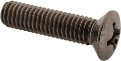 Value Collection - M6x1.00 Metric Coarse, 25mm OAL Phillips Drive Machine Screw - Oval Head, Grade 18-8 & A2 Stainless Steel, Uncoated, Without Washer - Caliber Tooling