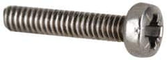 Value Collection - M6x1.00, 40mm Length Under Head Pozidriv Drive Machine Screw - Pan Head, Grade 18-8 & A2 Stainless Steel, Uncoated, Without Washer - Caliber Tooling