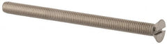 Value Collection - M5x0.80, 70mm OAL Slotted Drive Machine Screw - Flat Head, Grade 316 & A4 Stainless Steel, Uncoated, Without Washer - Caliber Tooling